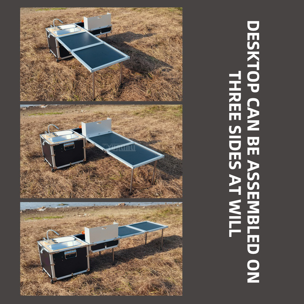 Açık hava taşınabilir mutfak p - Camping Cooking Table With Storage incelemesi ve fiyatı