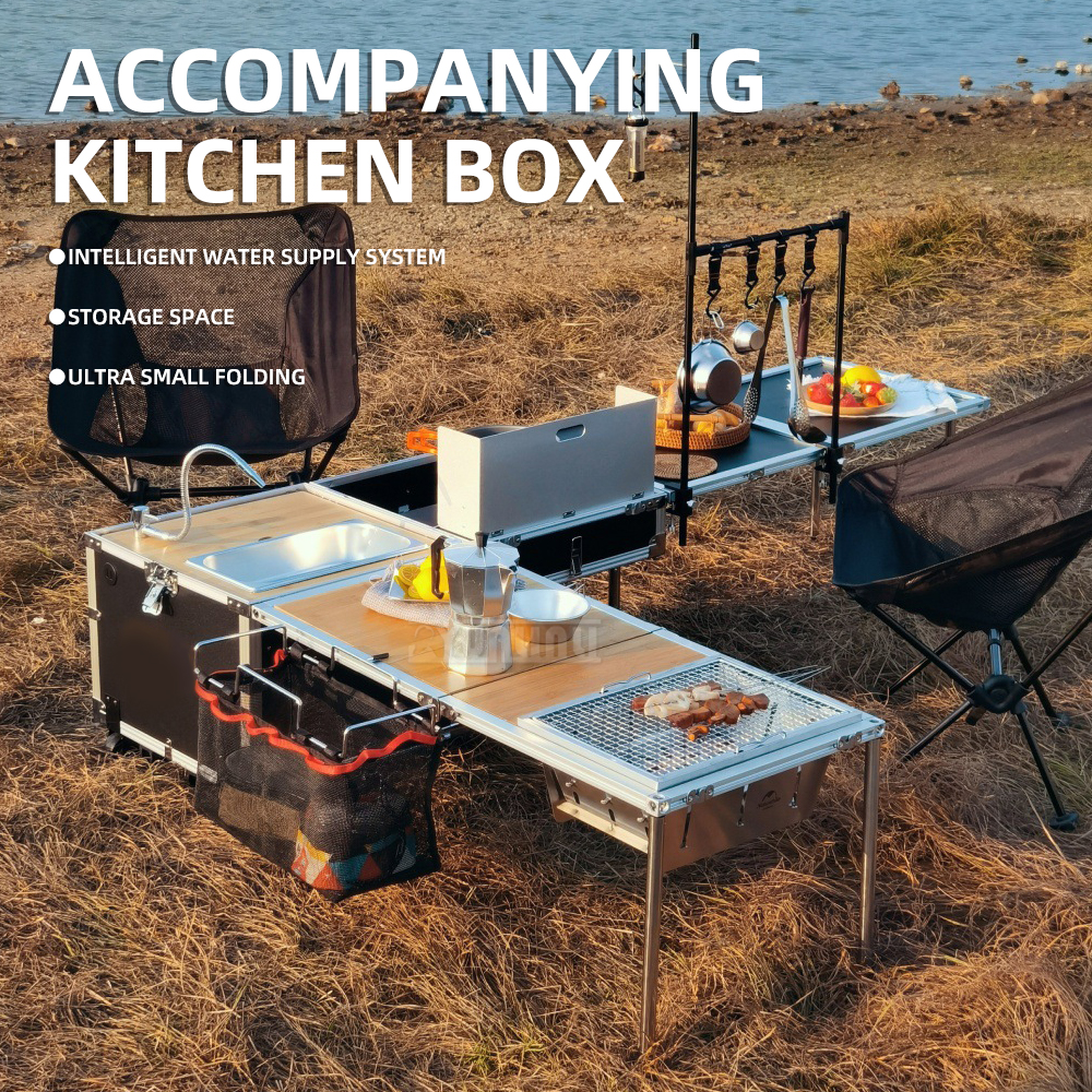 Açık hava taşınabilir mutfak p - Camping Cooking Table With Storage incelemesi ve fiyatı