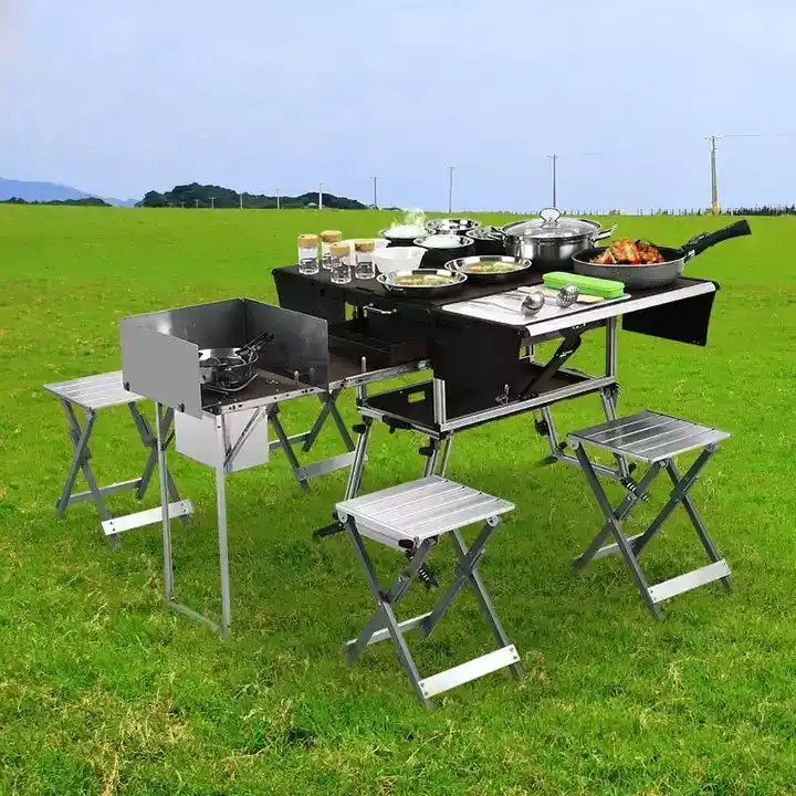 Taşınabilir Açık Hava Katlanır - Camping Cooking Dining Set incelemesi ve fiyatı