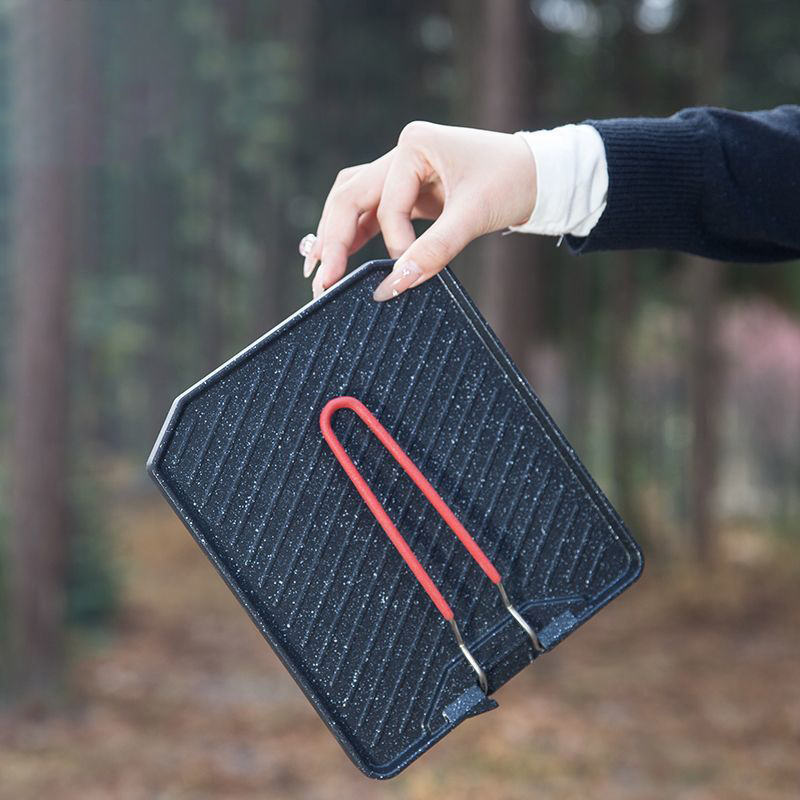 Açık kamp barbekü tavası Ev ya - Camping Cooking Set Non Stick incelemesi ve fiyatı