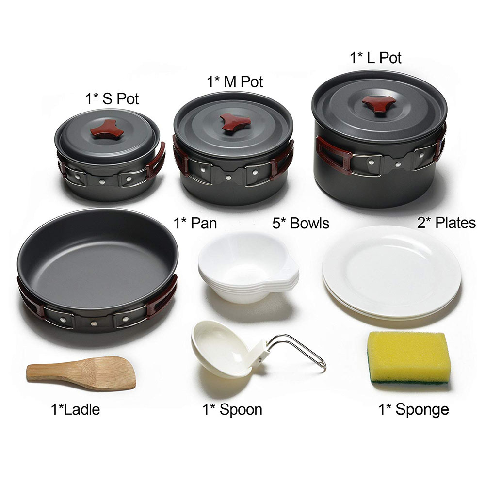 Açık Kamp Tencere Seti Yapışma - Camping Cooking Set Non Stick incelemesi ve fiyatı