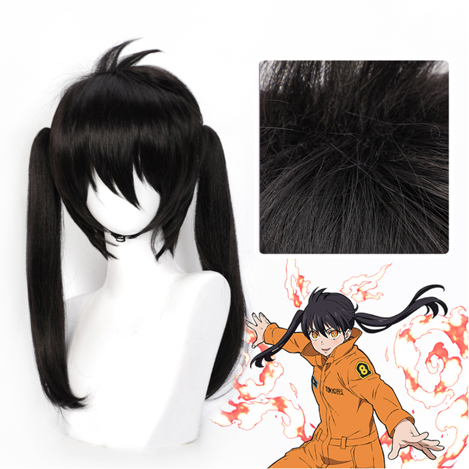 Cosplay Peruk Fire Force Anime - Campfire Cooking In Another World With My Absurd Skill Manga incelemesi ve fiyatı