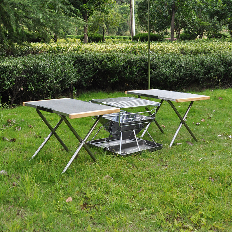 Açık Hava Taşınabilir Paslanma - Camping Cooking Table With Storage incelemesi ve fiyatı