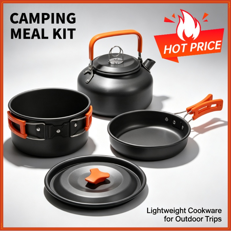 Kamp Yemek Pişirme Seti Kamp M - Camping Cooking Set Non Stick incelemesi ve fiyatı