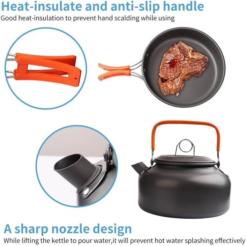 Kamp Yemek Pişirme Seti Kamp M - Camping Cooking Set Non Stick incelemesi ve fiyatı